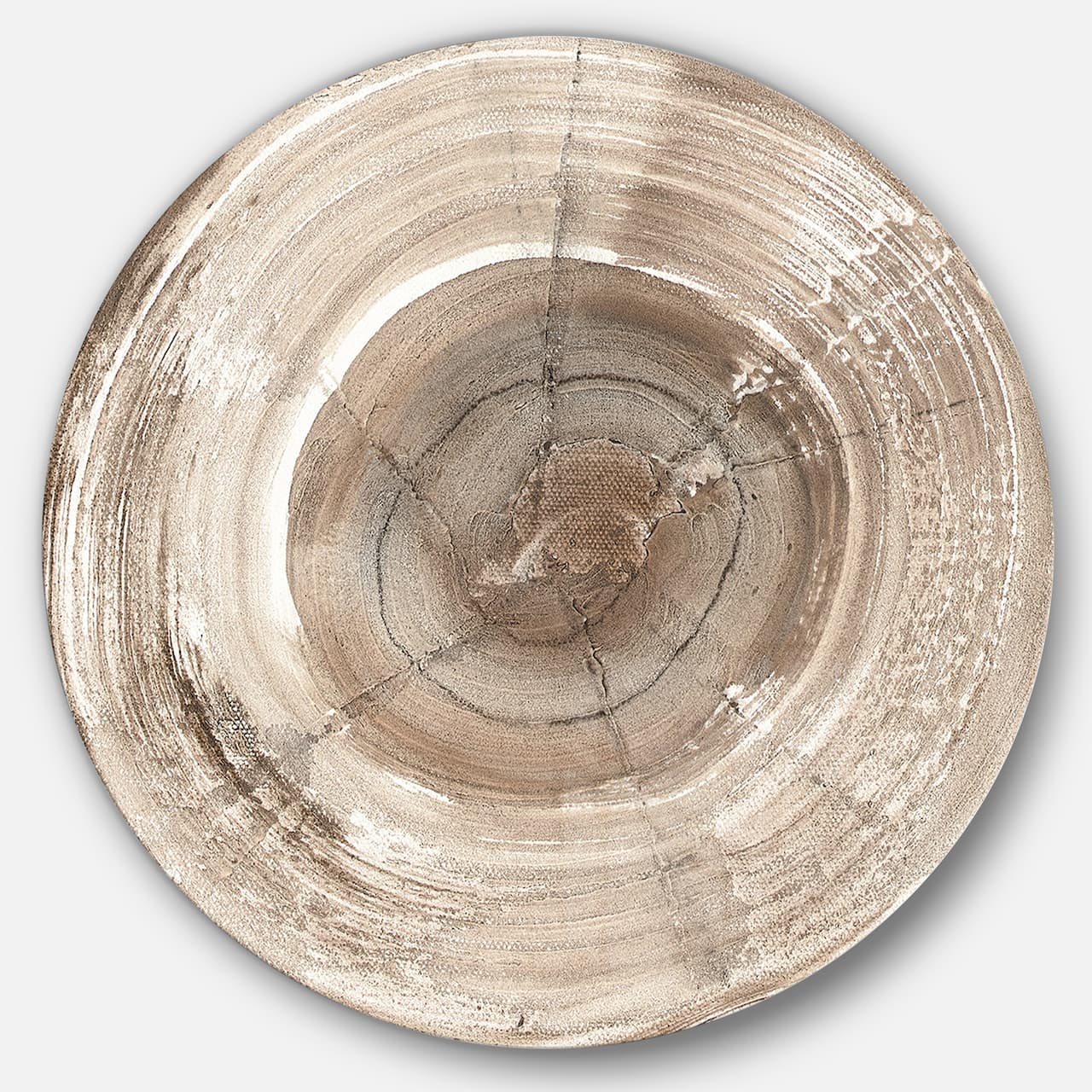 Designart - Circle natural elements II - Geometric Metal Circle Wall Art
